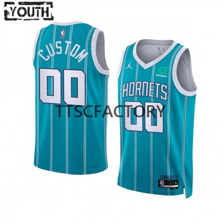 Maglia NBA Charlotte Hornets Personalizzate Jordan 2022-23 Icon Edition Teal Swingman - Bambino